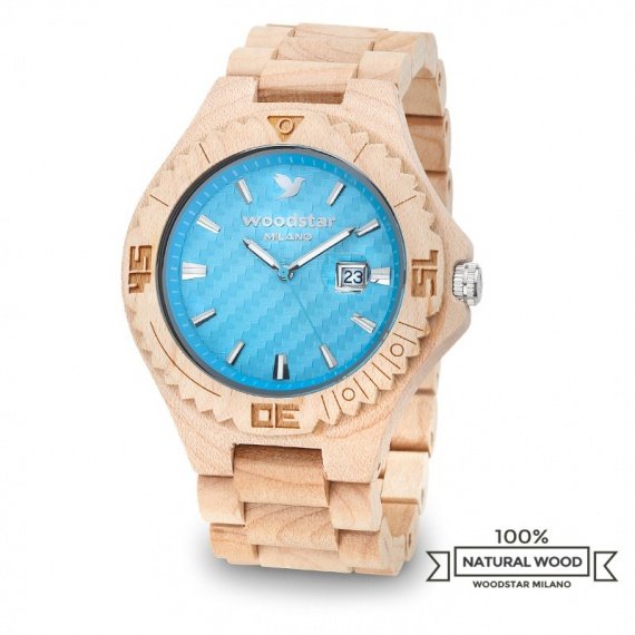Woodstar Milano mod. Juma - Natural wooden watch