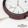 Aura - Wristwatch in wood, white mother-of-pearl and genuine leather