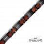 Red Shark - Wooden and stainless steel bracelet