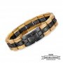 Cobra - Wooden and stainless steel bracelet