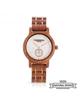 Ticuna - Wristwatch in wood, steel and marble