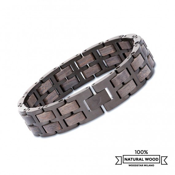 Puma - Wooden and stainless steel bracelet