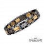 Tiger - Wooden and stainless steel bracelet
